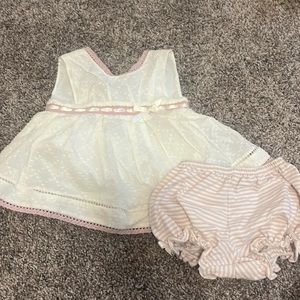Girls Catherine malandrino mini dress and bloomers 6-9 months
